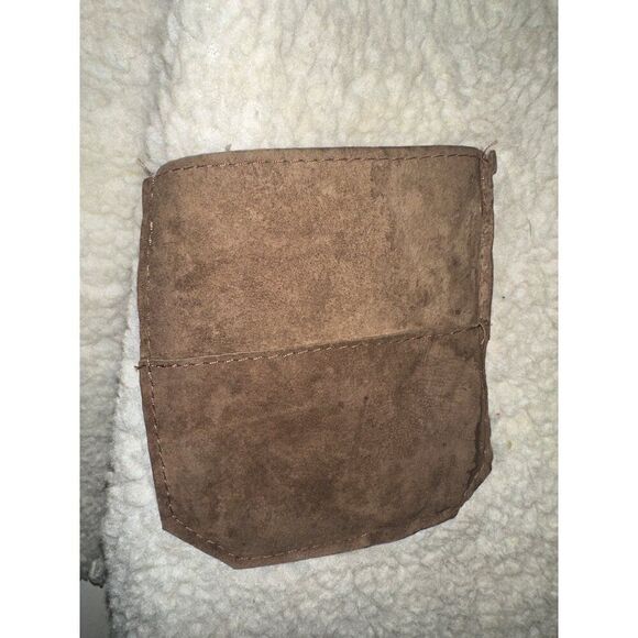 BAJA California Vintage Leather Sherpa Lined Vest  Size XL - Picture 9 of 12